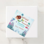 Splish Splash Brown Mermaid Bash Danke Geschenkanhänger (Beispiel)