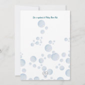 Splish Splash Ducky Babydusche Einladung (Rückseite)