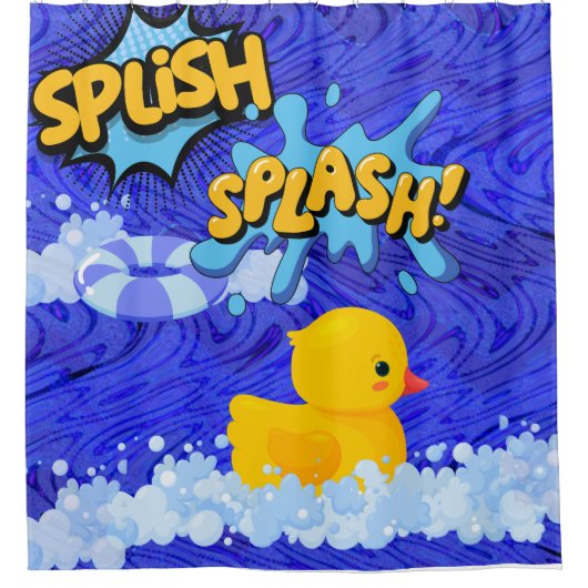 Splish Splash Duschvorhang (Vorderseite)