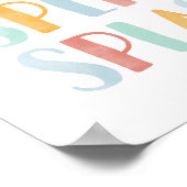 Splish Splash farbenfrohe Kid Badezimmer Dekoratio Poster (Ecke)