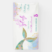 Splish splash Geburtstagsjause Banner (Vertikal)