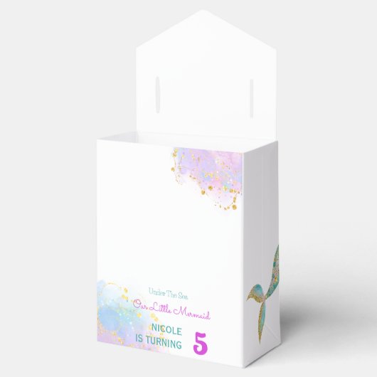 Splish splash Geburtstagsjause Geschenkschachtel (Geöffnet)