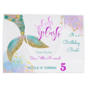 Splish splash Geburtstagsjause Große Geschenktüte (Rückseite)