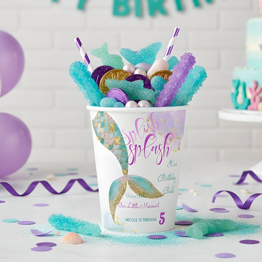 Splish splash Geburtstagsjause Pappbecher