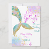 Splish splash Geburtstagskarte Feiertagskarte (Vorderseite)