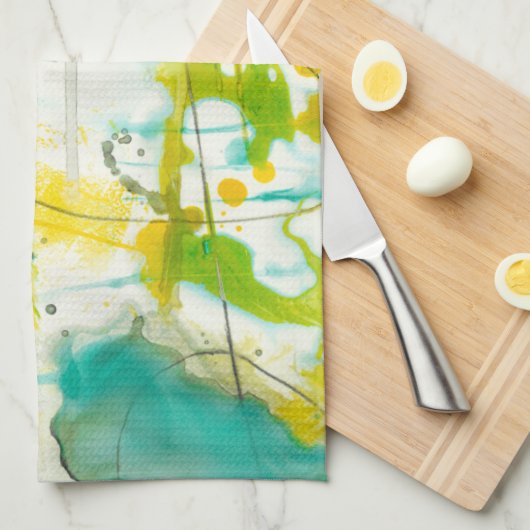 Splish Splash II Geschirrtuch (Viertel Falte)