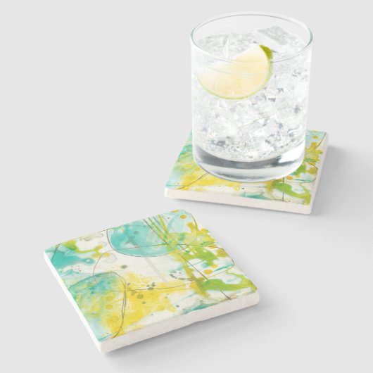 Splish Splash II Steinuntersetzer (Seitenansicht)