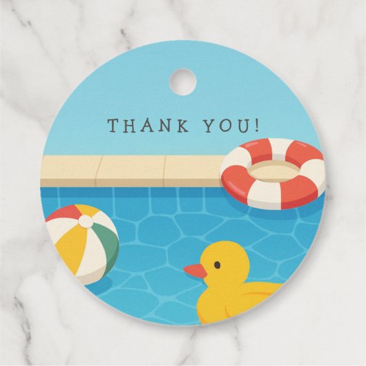 Splish Splash ist ein Baby Bash Baby Shower Geschenkanhänger (Rückseite)