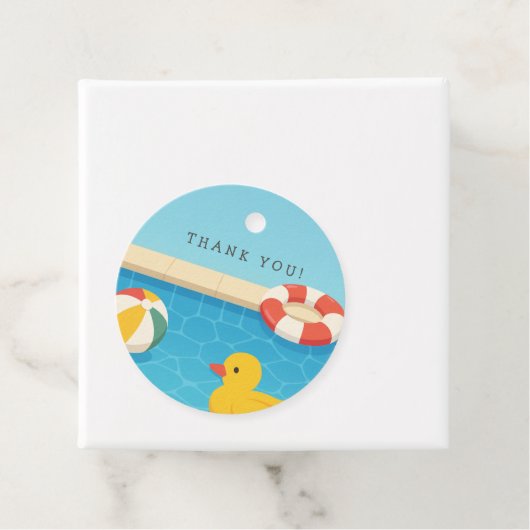 Splish Splash ist ein Baby Bash Baby Shower Geschenkanhänger (Beispiel)