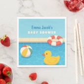 Splish Splash ist ein Baby Bash Baby Shower Serviette (Beispiel)