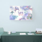 Splish splash magische Meerjungfrau Geburtstagsbas Banner (Messe)