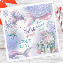 Splish splash magische Meerjungfrau Geburtstagsbas