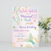 Splish Splash Mermaid Bash Birthday Party (Stehend Vorderseite)