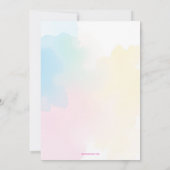 Splish Splash Mermaid Bash Birthday Party Einladung (Rückseite)