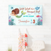 Splish Splash Mermaid Bash Girls 3. Geburtstag Banner (Insitu)