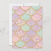 Splish Splash Mermaid Birthday Einladung (Rückseite)