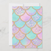 Splish Splash Mermaid Birthday Einladung (Rückseite)