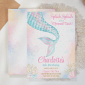 Splish Splash Mermaid Birthday Einladung