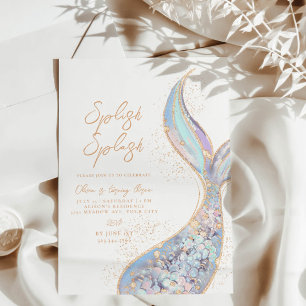 Splish Splash Mermaid Birthday Einladung