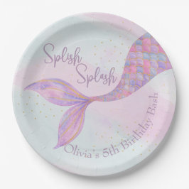 Splish Splash Mermaid Birthday Paper Teller