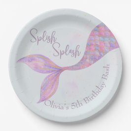 Splish Splash Mermaid Birthday Paper Teller
