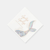 Splish Splash Mermaid Birthday Serviette (Ecke)