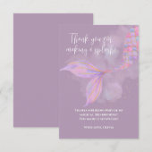 Splish Splash Mermaid Danke Karte (Vorne/Hinten)