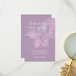 Splish Splash Mermaid Danke Karte