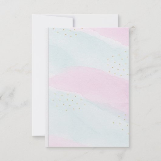 Splish Splash Mermaid Danke Karte (Rückseite)