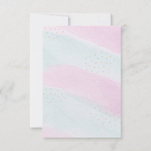 Splish Splash Mermaid Danke Karte (Rückseite)