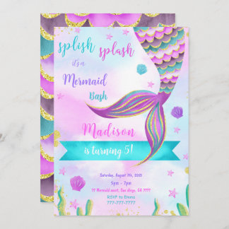 Splish Splash Mermaid Einladung