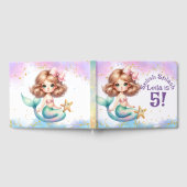 Splish Splash Mermaid Party Birthday Gästebuch (Voll)