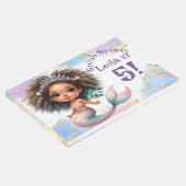 Splish Splash Mermaid Party Birthday Gästebuch (Ecke)