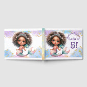 Splish Splash Mermaid Party Birthday Gästebuch (Voll)