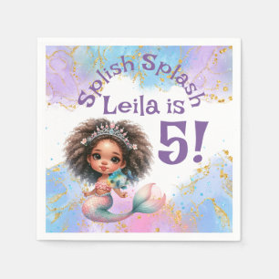 Splish Splash Mermaid Party Napkins Serviette