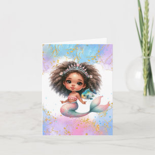 Splish Splash Mermaid Party Schlicht Karte
