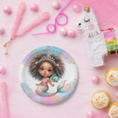 Splish Splash Mermaid Party Schlicht Paper Teller (Party)