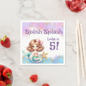 Splish Splash Mermaid Party Serviette (Beispiel)