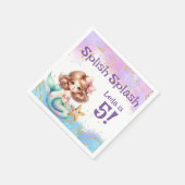 Splish Splash Mermaid Party Serviette (Ecke)