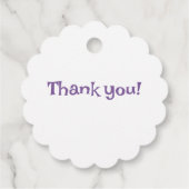 Splish Splash Mermaid Schlicht Geschenkanhänger (Rückseite)