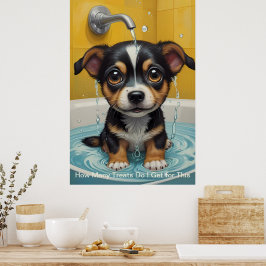 Splish Splash Niedliche lustige Poster mit Zitaten