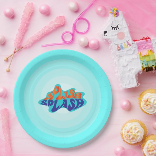 Splish Splash Pad Geburtstag Pappteller (Party)