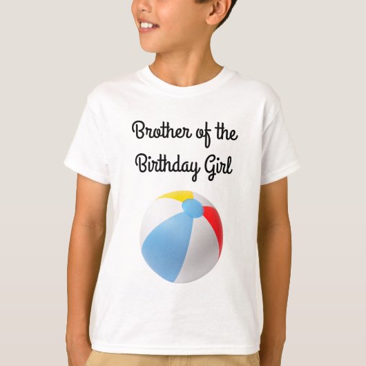 Splish Splash Pool Geburtstag Bruder T - Shirt (Vorderseite)
