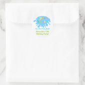 Splish Splash Pool Party Boy Birthday Sticker (Tasche)