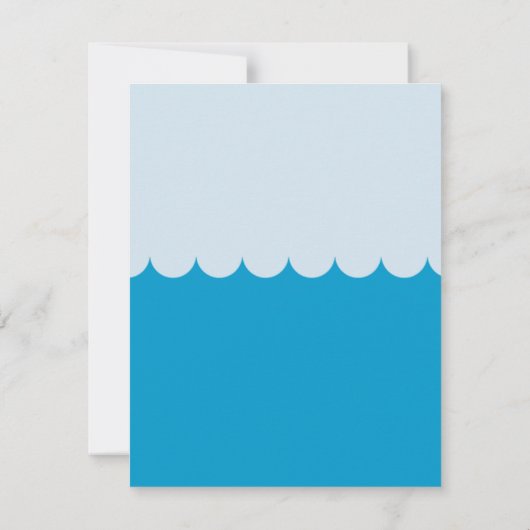 Splish Splash Pool Party Geburtstag Einladung (Rückseite)