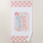 Splish Splash Pool Party Strandhandtuch | Geschenk (Vorderseite)