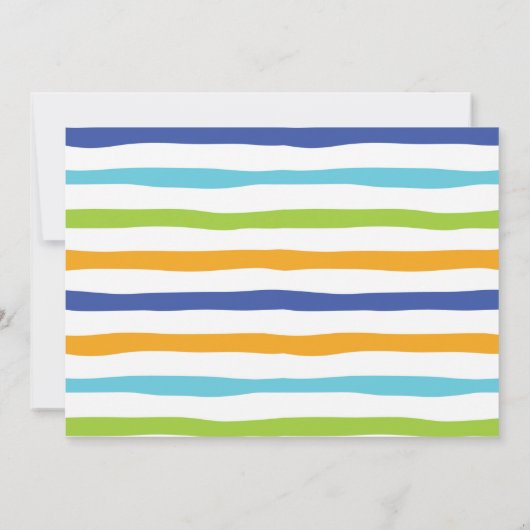 Splish Splash Pool zum Geburtstag Einladung (Rückseite)