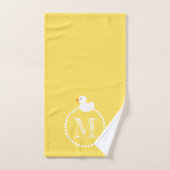 Splish Splash Rubber Enten Monogram Badhandtuch Set (Handtuch)