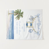 Splish Splash Seaside Baby Shower Wall Tapestry Wandteppich (Vorderseite (Horizontal))