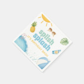 Splish Splash Sommer Geburtstag Servietten (Ecke)